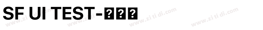SF UI TEST字体转换